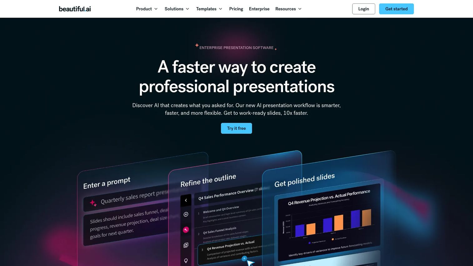 Beautiful.ai smart presentation software