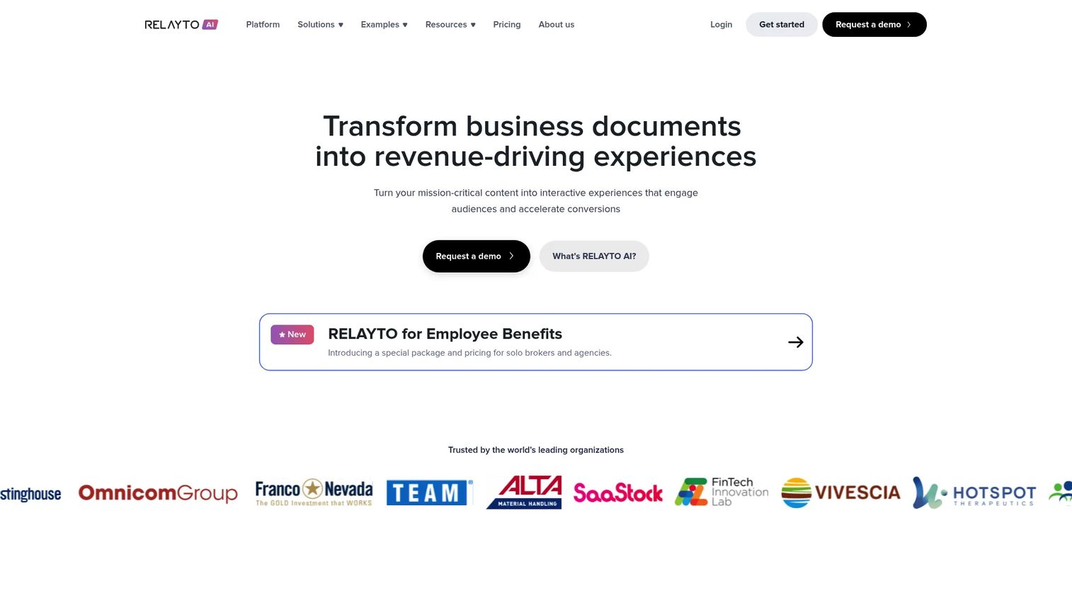 RELAYTO interactive content platform