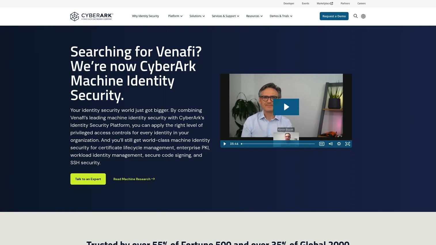 Venafi TLS Protect interface