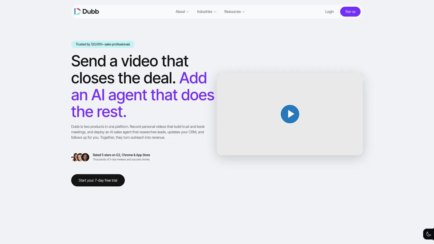 Dubb video sales platform