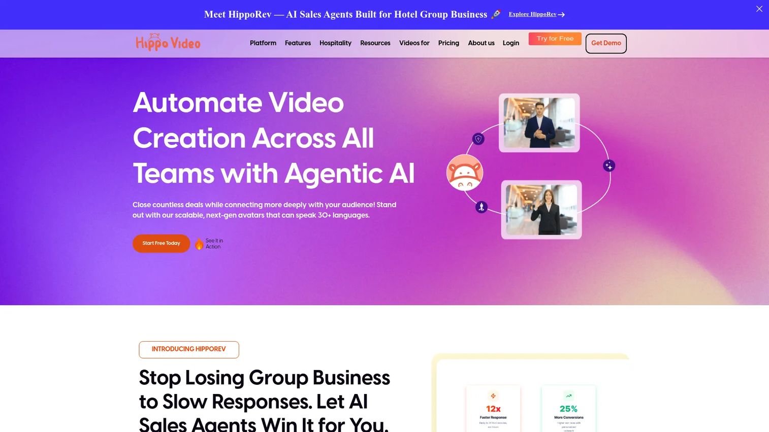 Hippo Video personalized video platform