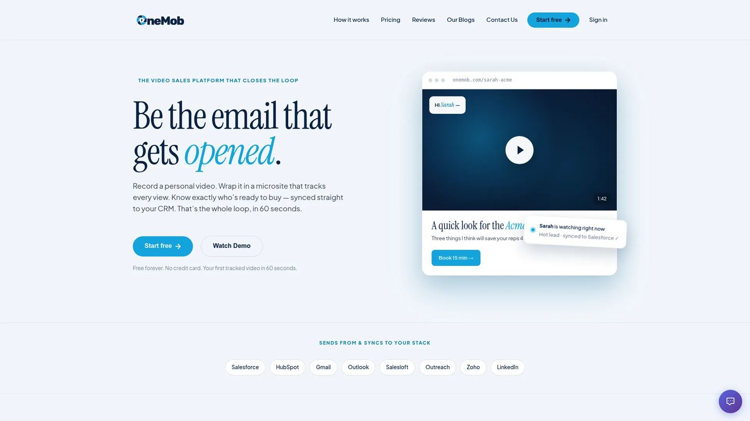 OneMob video microsite platform