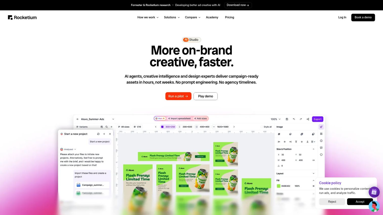 Rocketium creative production platform