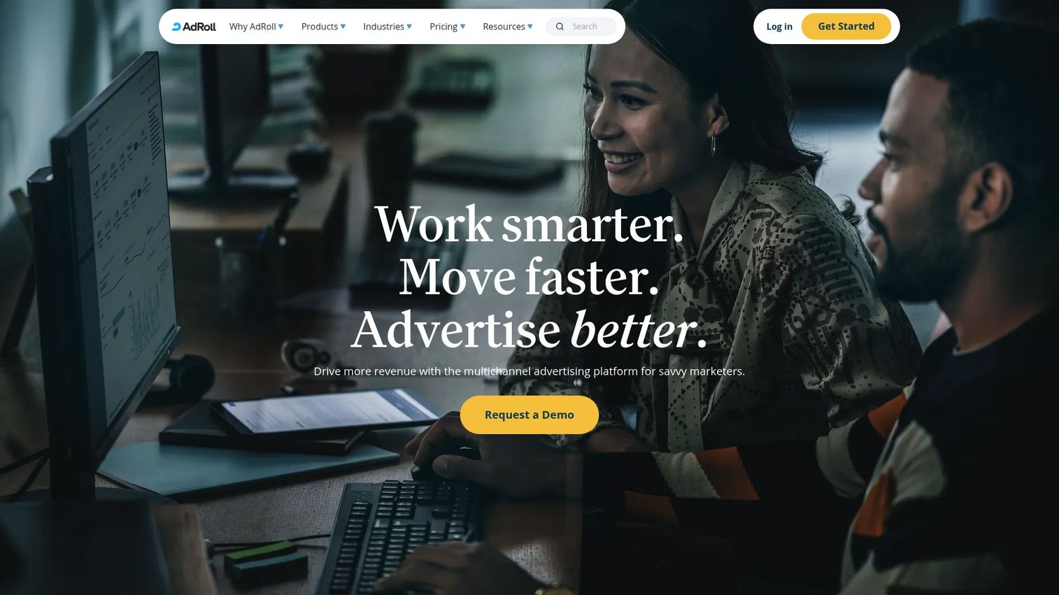 AdRoll homepage