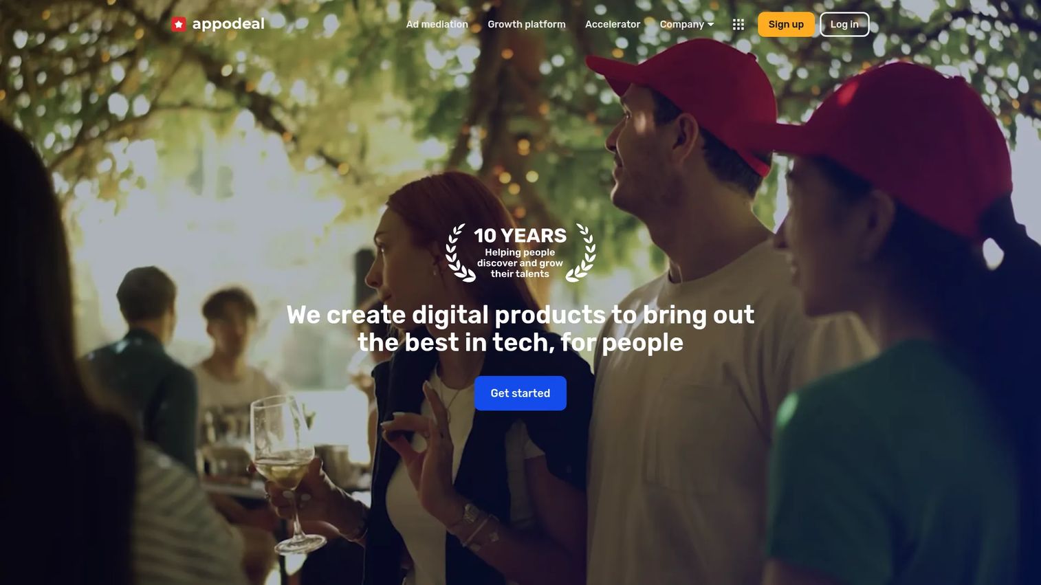 Appodeal mobile monetization platform homepage
