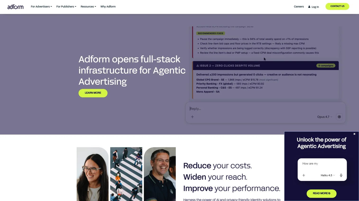 Adform integrated programmatic advertising platform