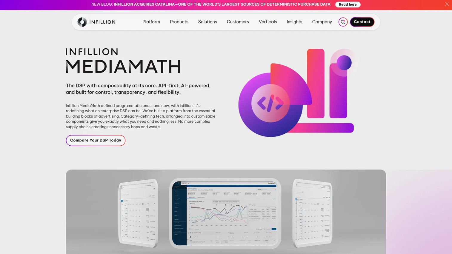 MediaMath omnichannel DSP platform, now part of Infillion