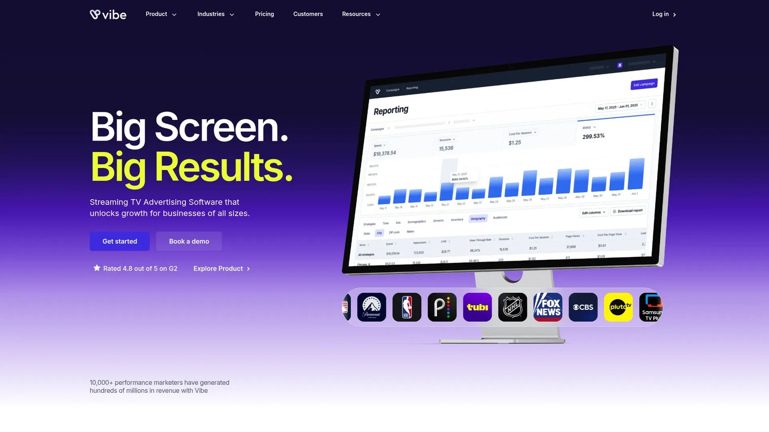 Vibe connected TV advertising platform