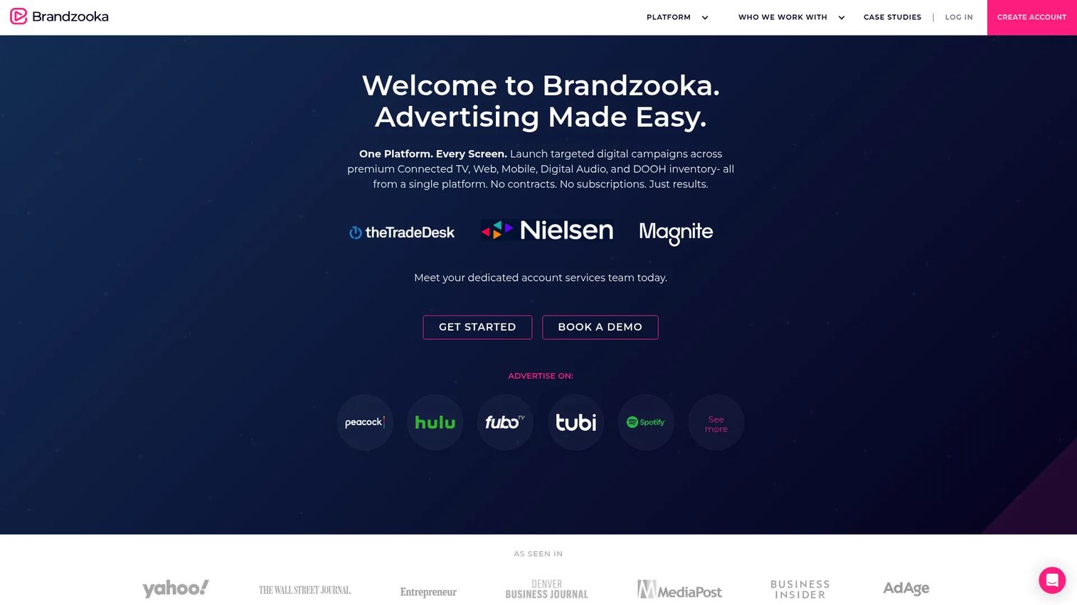 Brandzooka self-serve programmatic platform