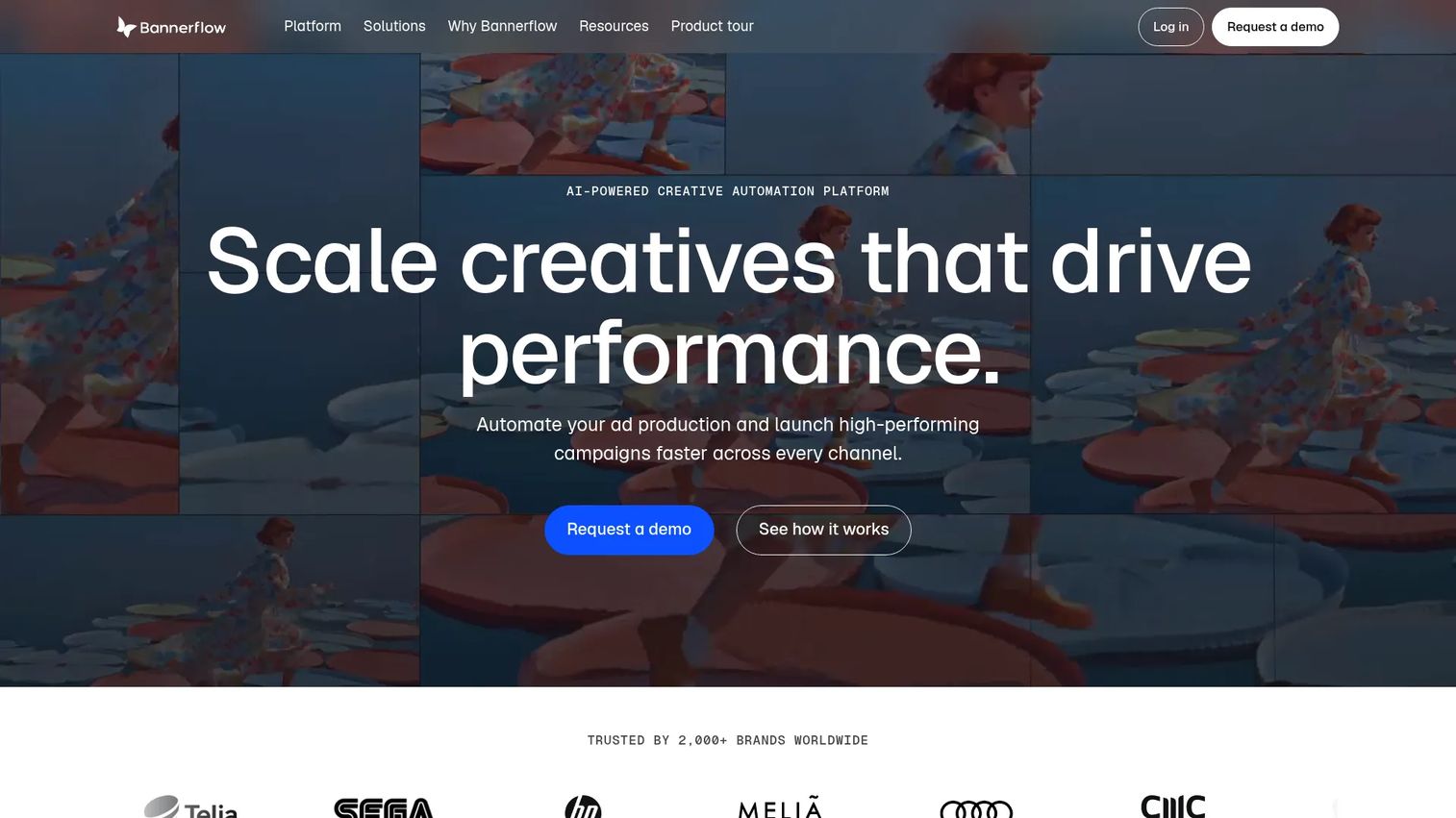 Bannerflow creative automation platform homepage