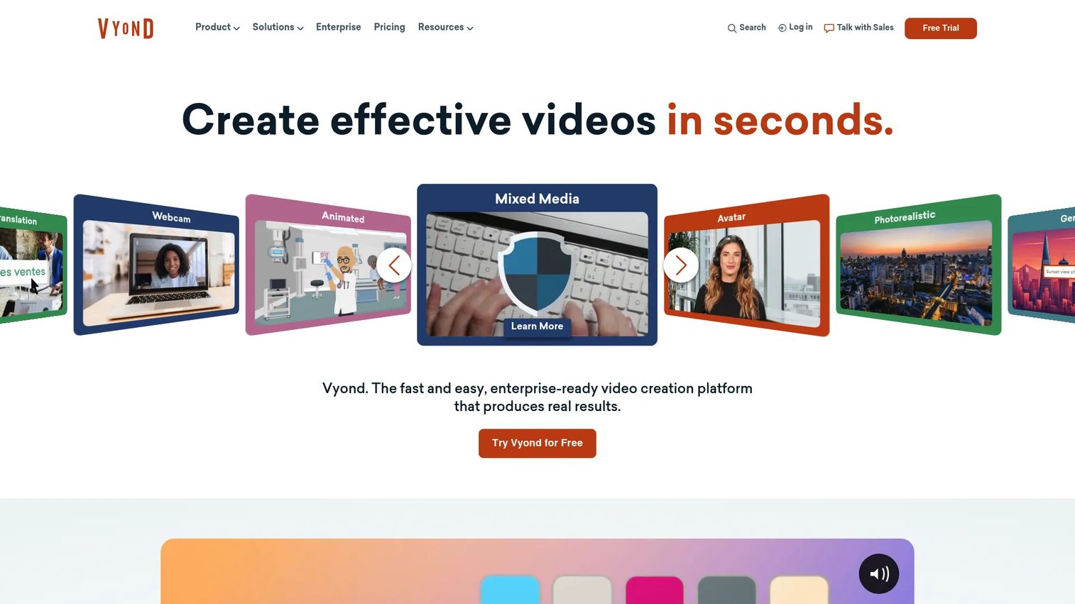 Vyond video advertising software