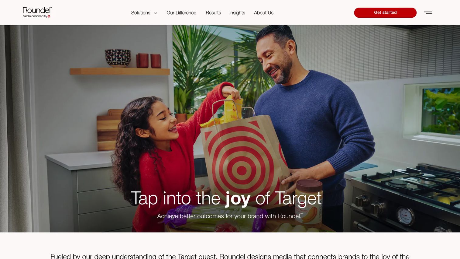 Target Roundel retail media homepage