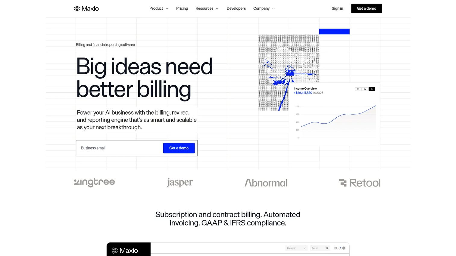 Maxio SaaS billing and financial operations platform