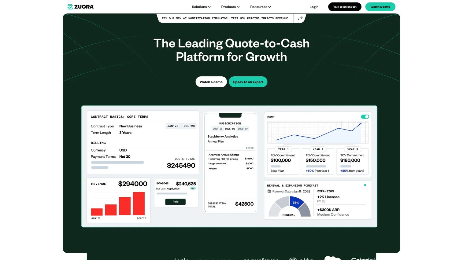 Zuora Billing enterprise subscription management software