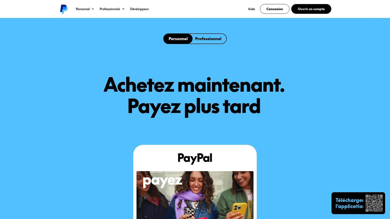 PayPal POS software interface