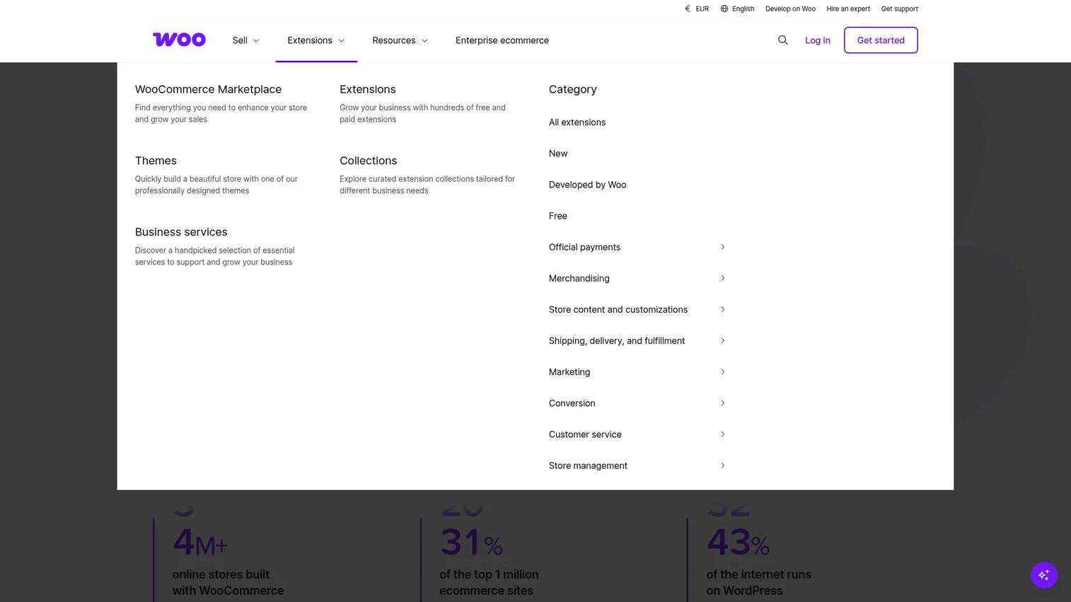 WooCommerce ecommerce platform homepage