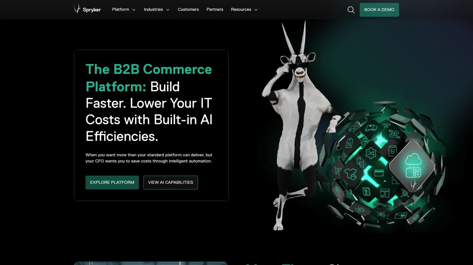 Spryker homepage