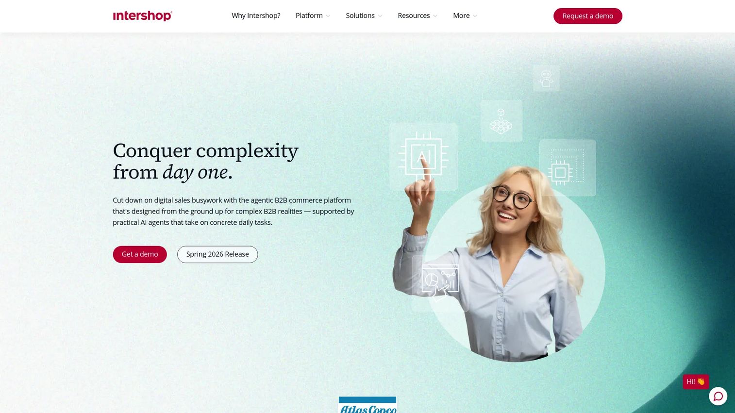 Intershop homepage