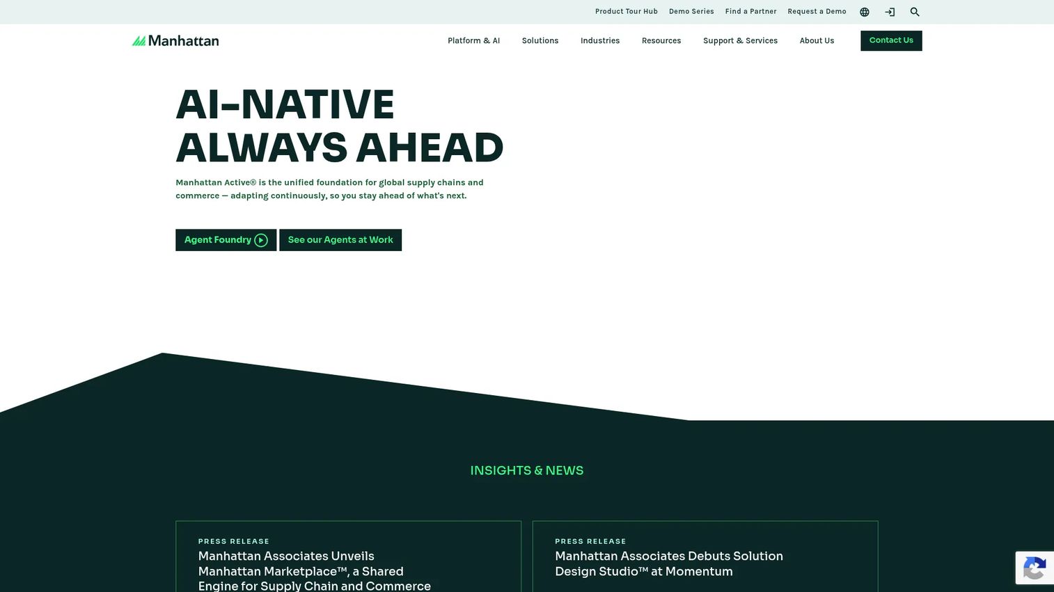 Manhattan Associates homepage