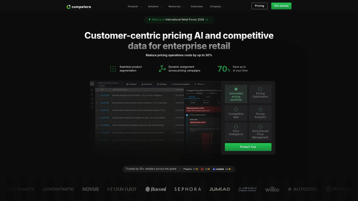 Competera AI-powered retail pricing optimization platform