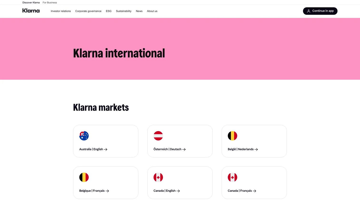 Klarna flexible payments app