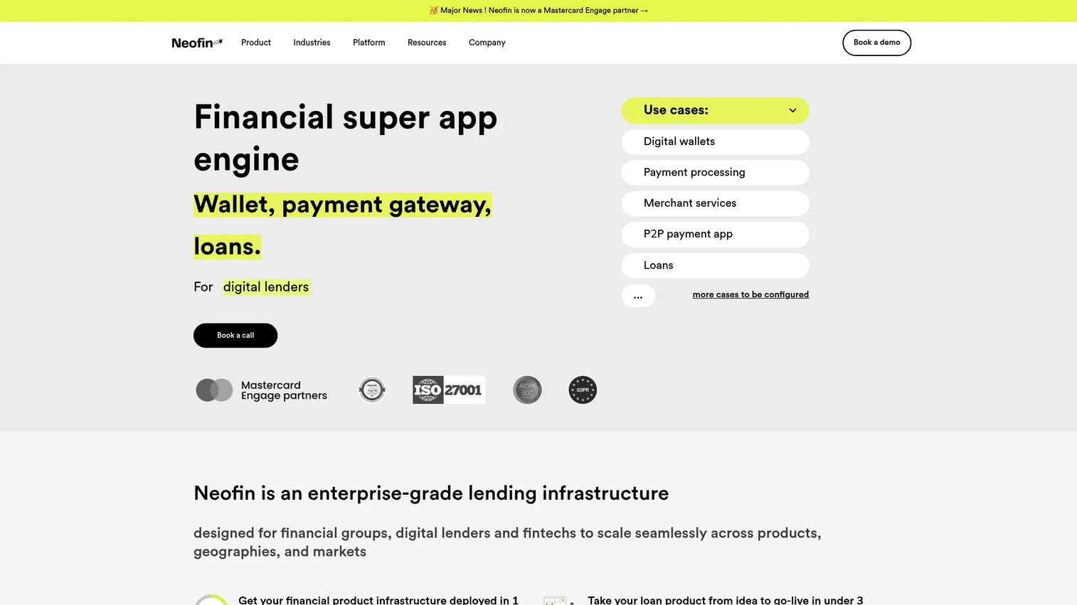 Neofin BNPL and lending automation platform