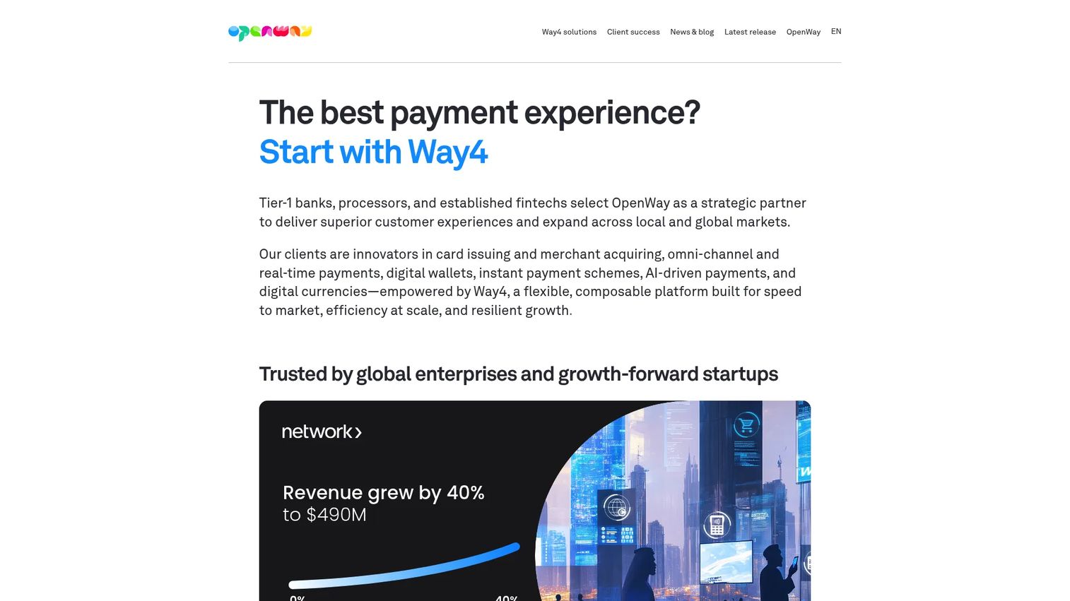 OpenWay Way4 digital payments platform