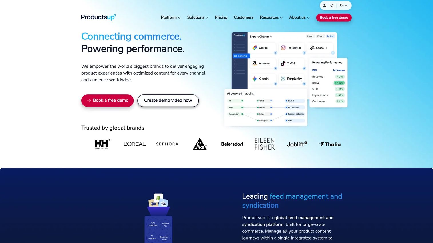 Productsup feed management platform