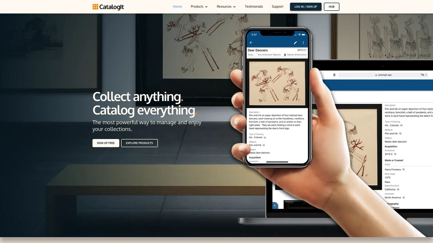 CatalogIt collections management software