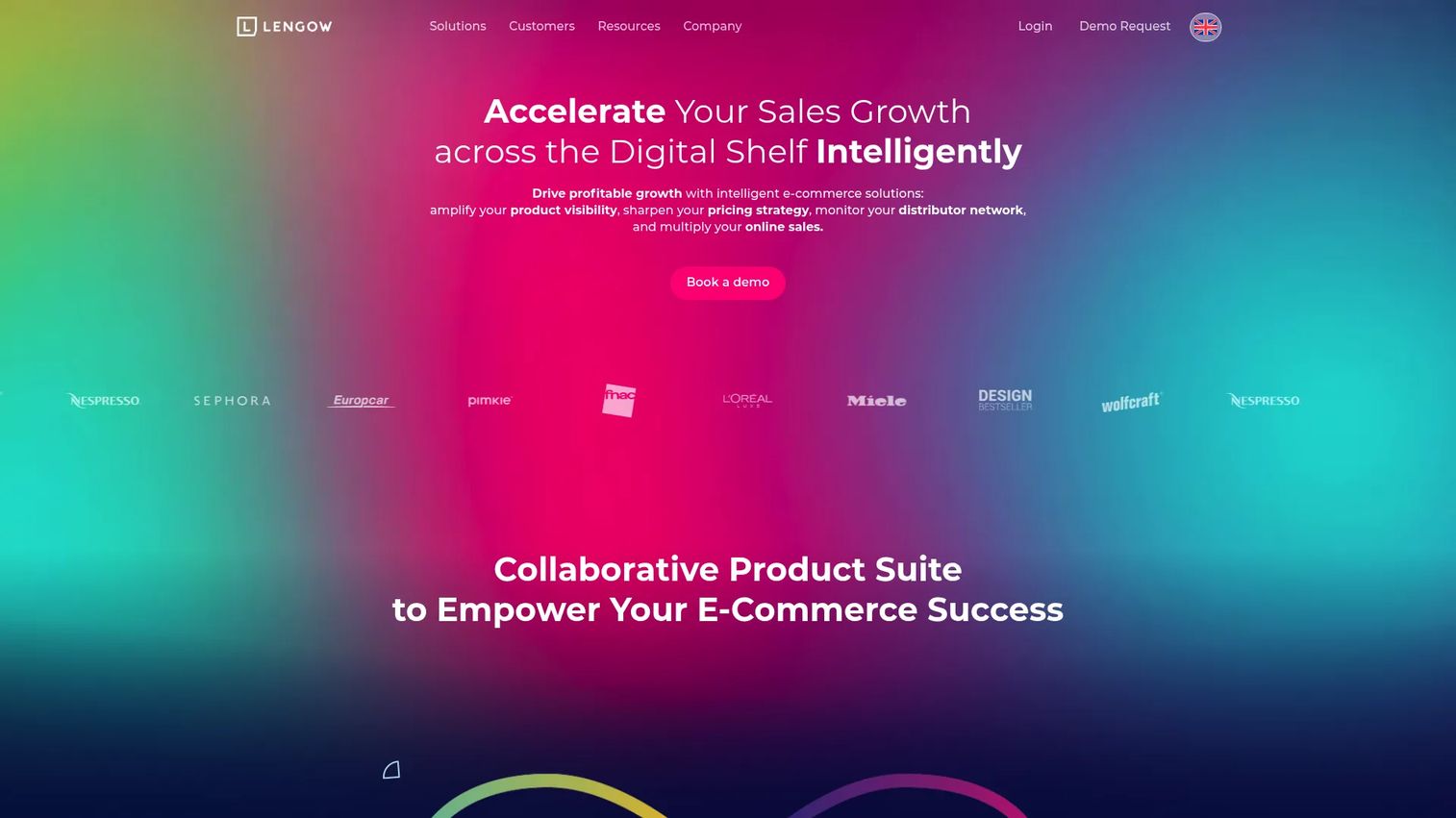 Lengow ecommerce automation and multichannel feed platform homepage