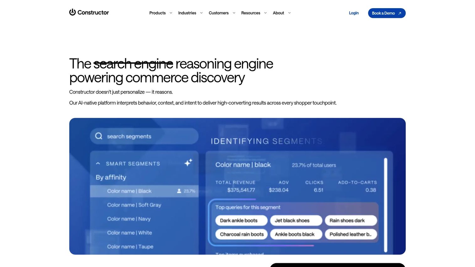 Constructor AI-native ecommerce search and discovery