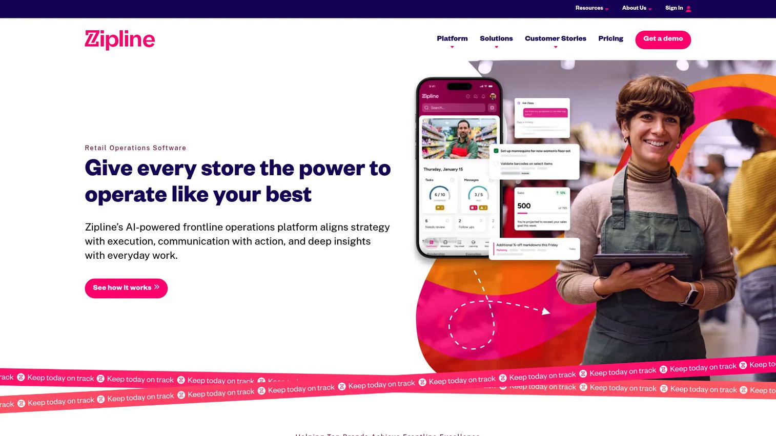 Zipline retail operations and frontline platform