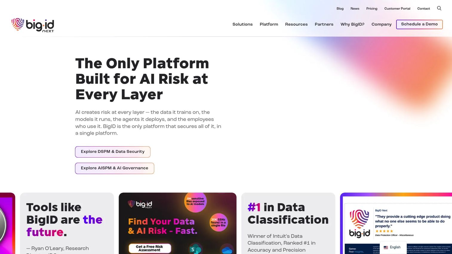 BigID data intelligence platform