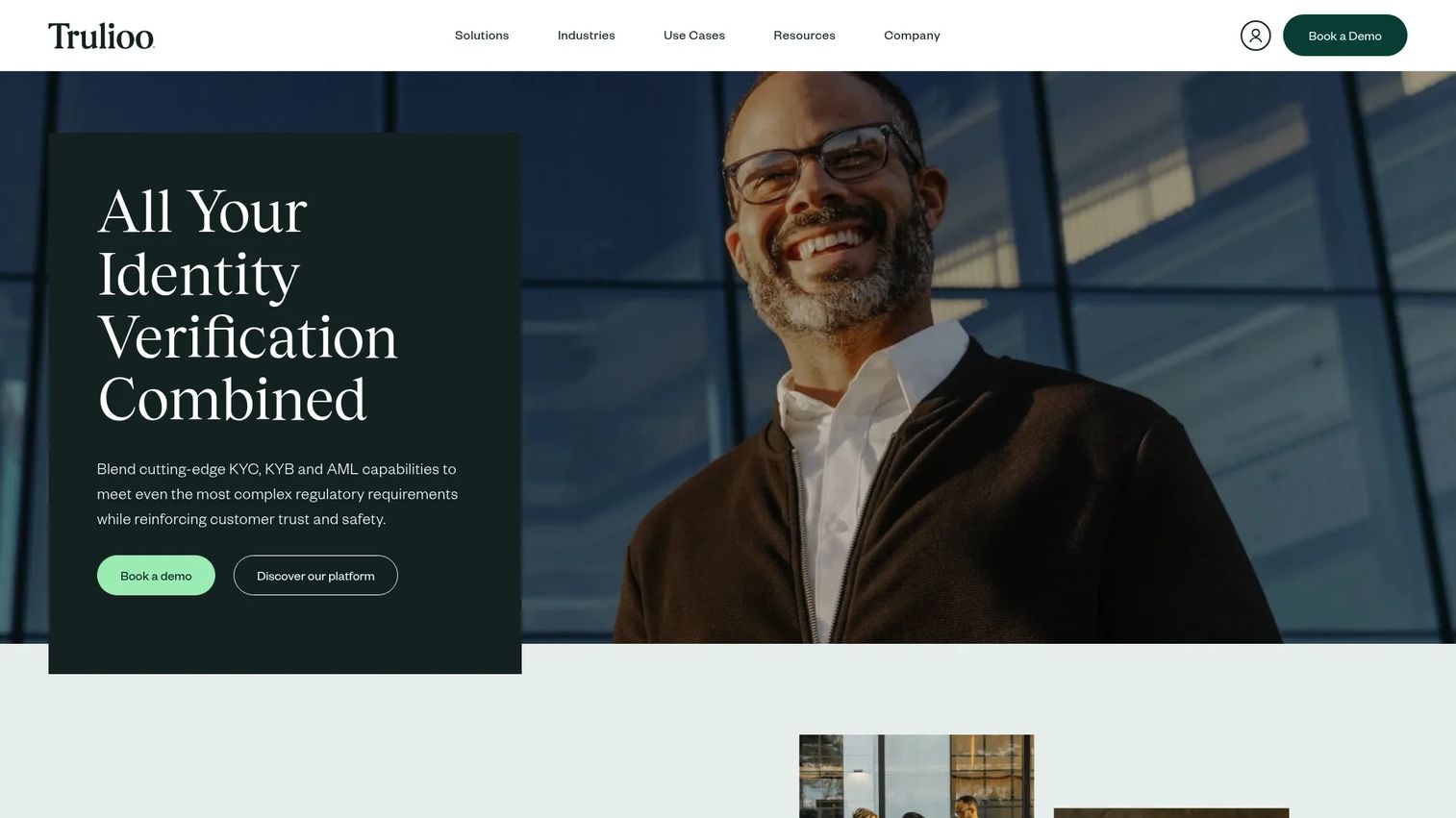 Trulioo global identity verification platform homepage