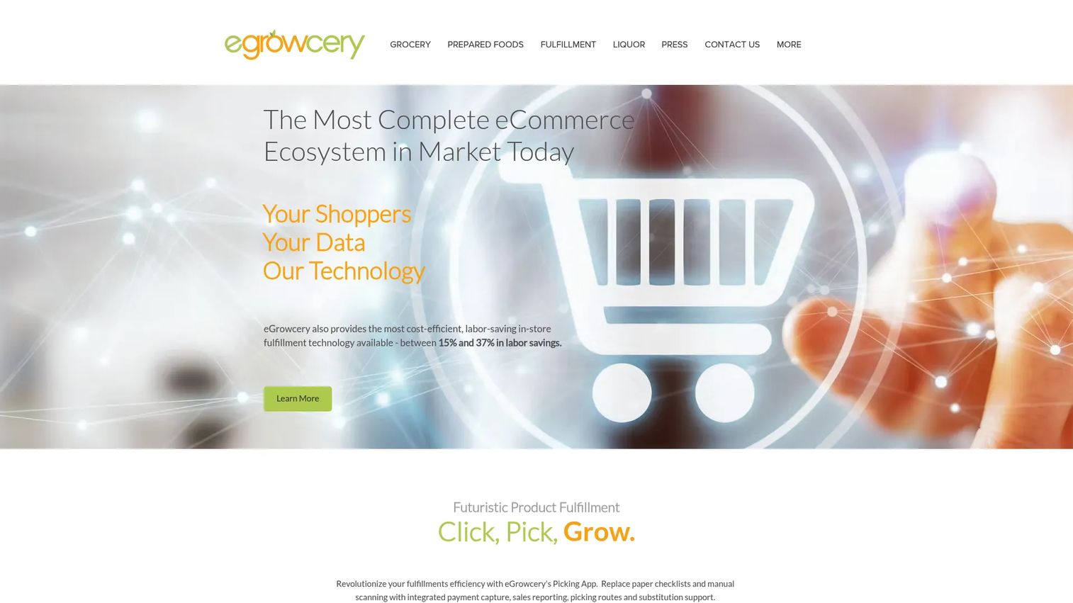 eGrowcery white-label grocery ecommerce and fulfillment platform