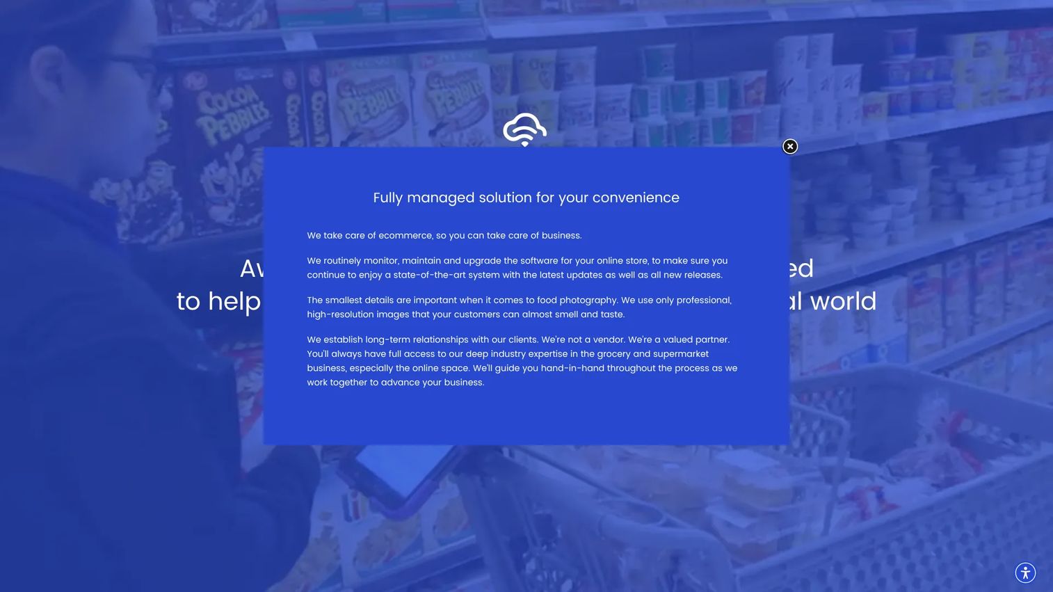 MyCloudGrocer white-label grocery ecommerce storefront