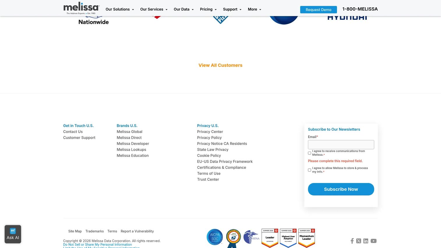 Melissa Data Quality Suite verification tools