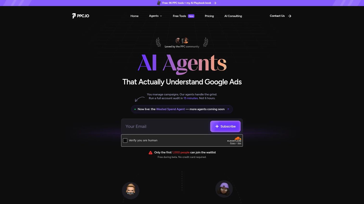 PPC.io AI-powered Google Ads workflow software