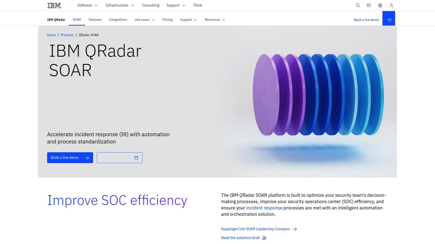 IBM QRadar SOAR security orchestration platform