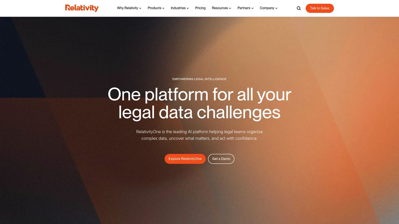 Relativity legal data intelligence platform