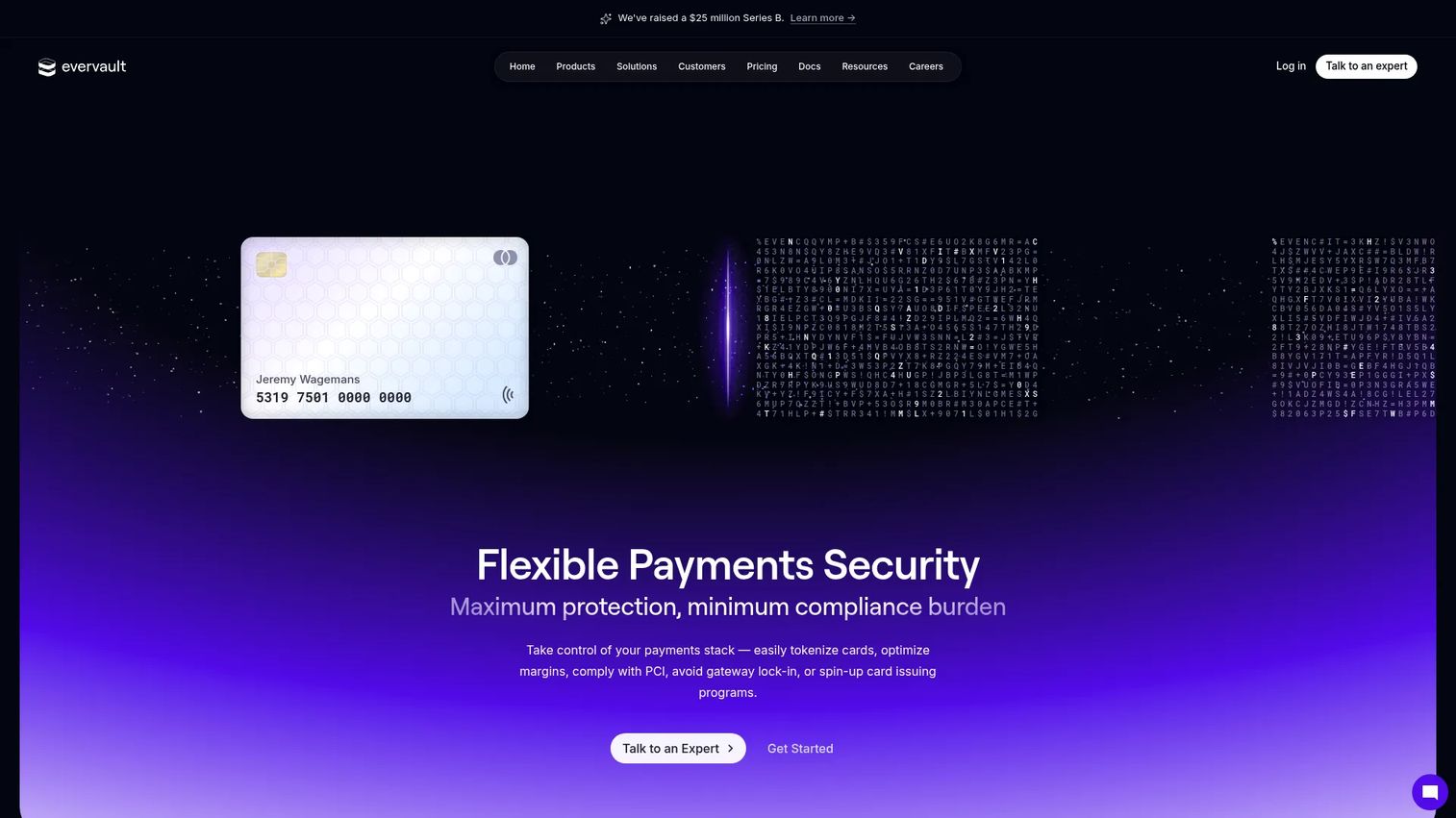 Evervault payments security and tokenization platform