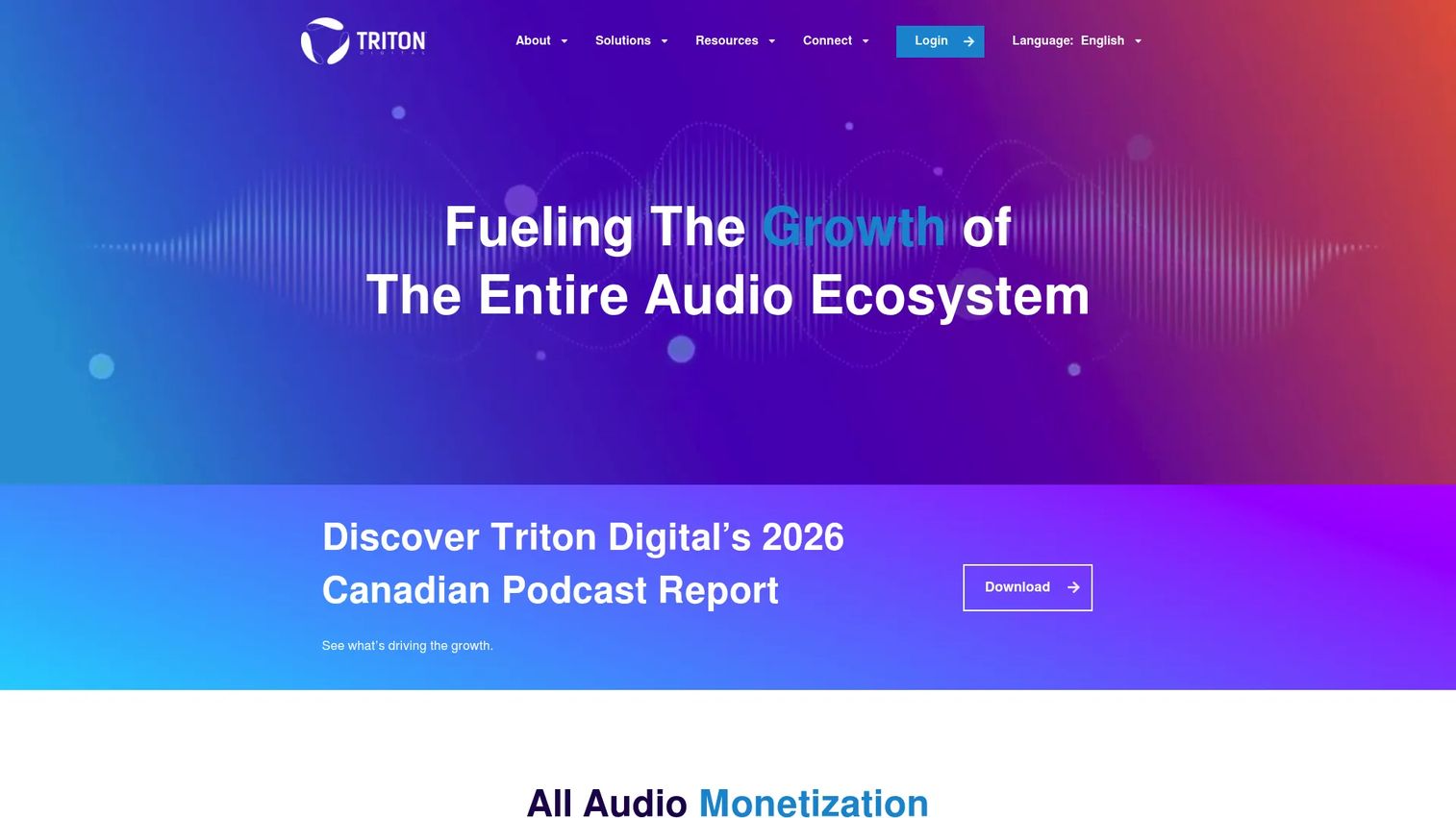 Triton Digital audio technology platform