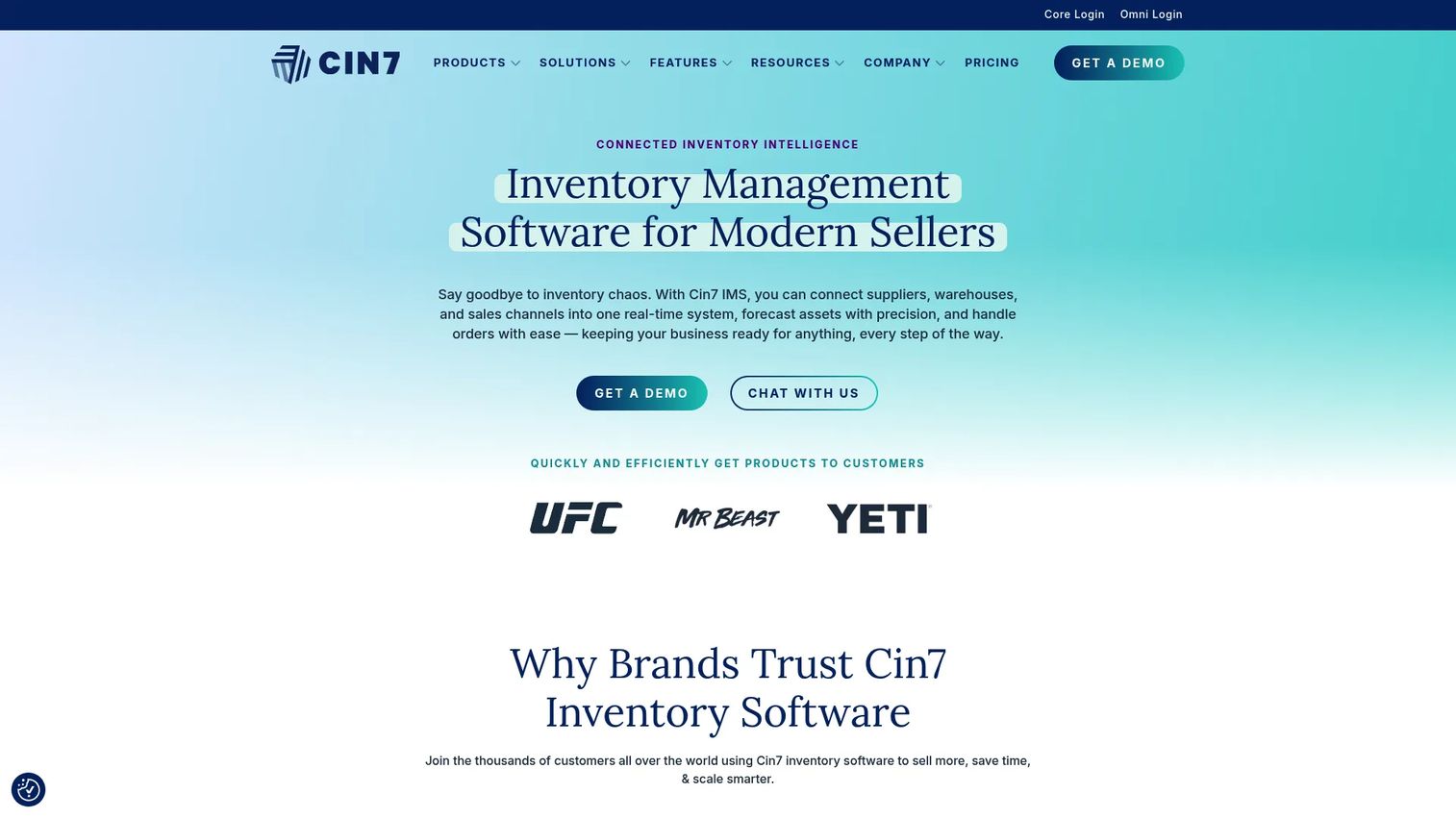 Cin7 Core inventory and order management
