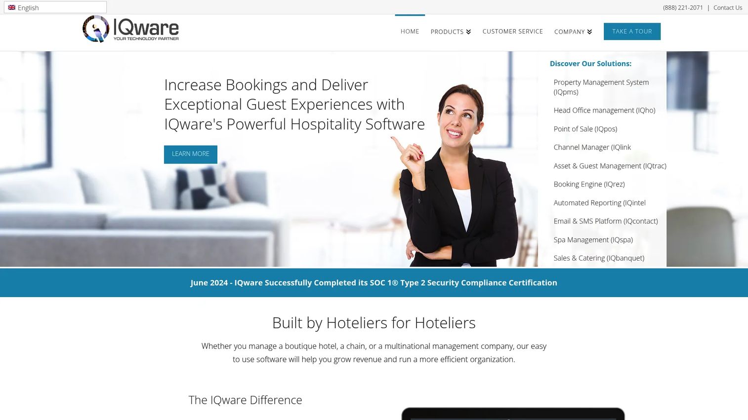 IQware property management and lost and found interface