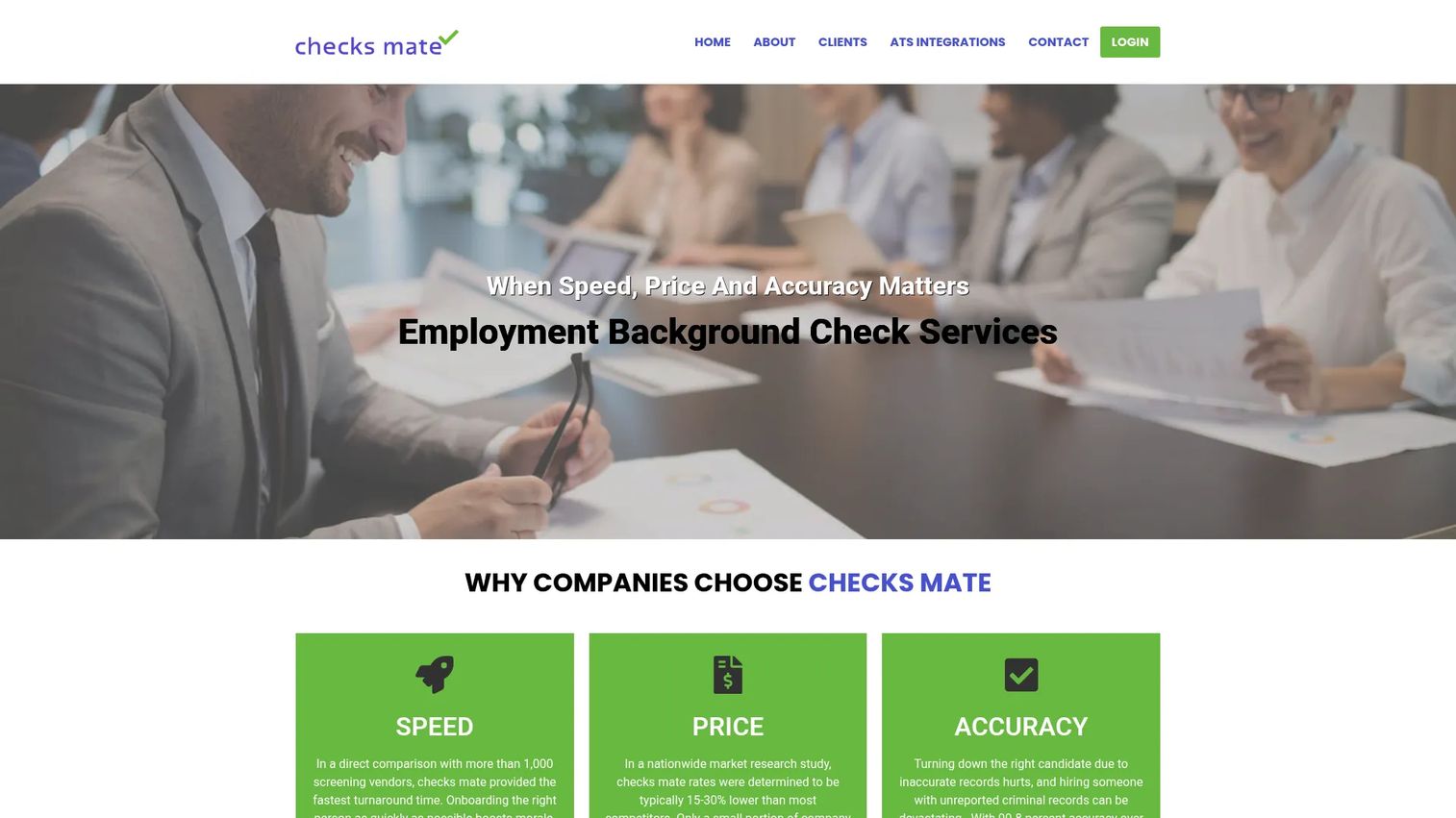 Checkmate employment background check services