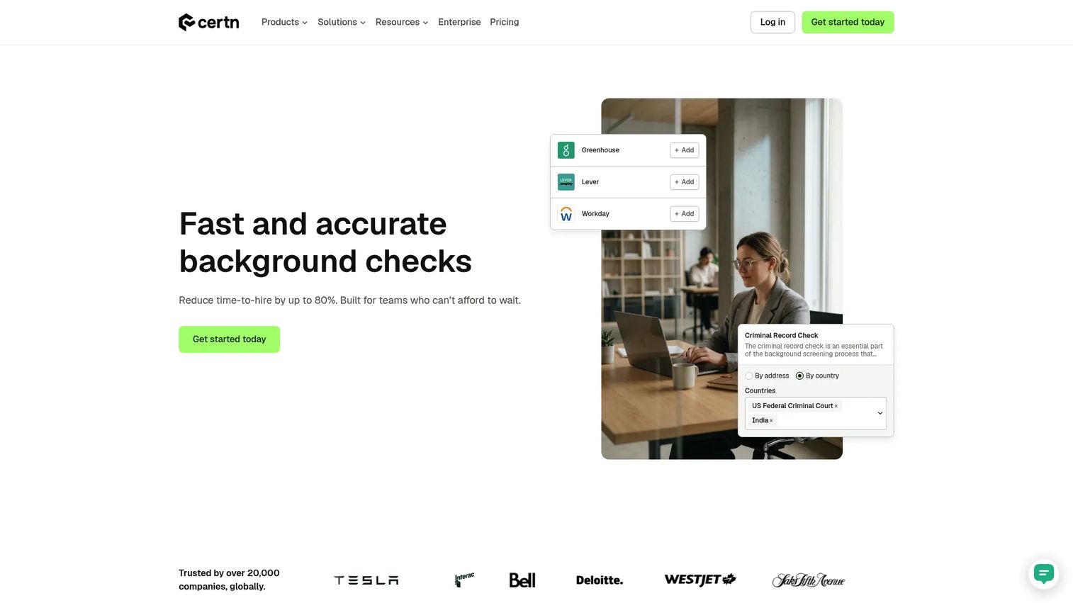 Certn background screening and identity verification