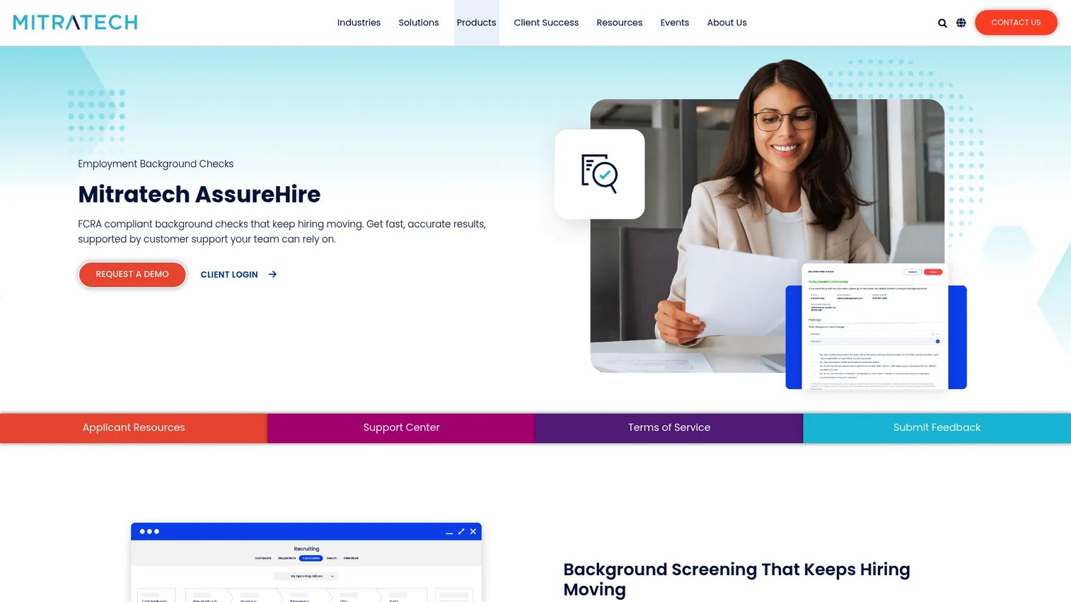 Mitratech AssureHire background screening software