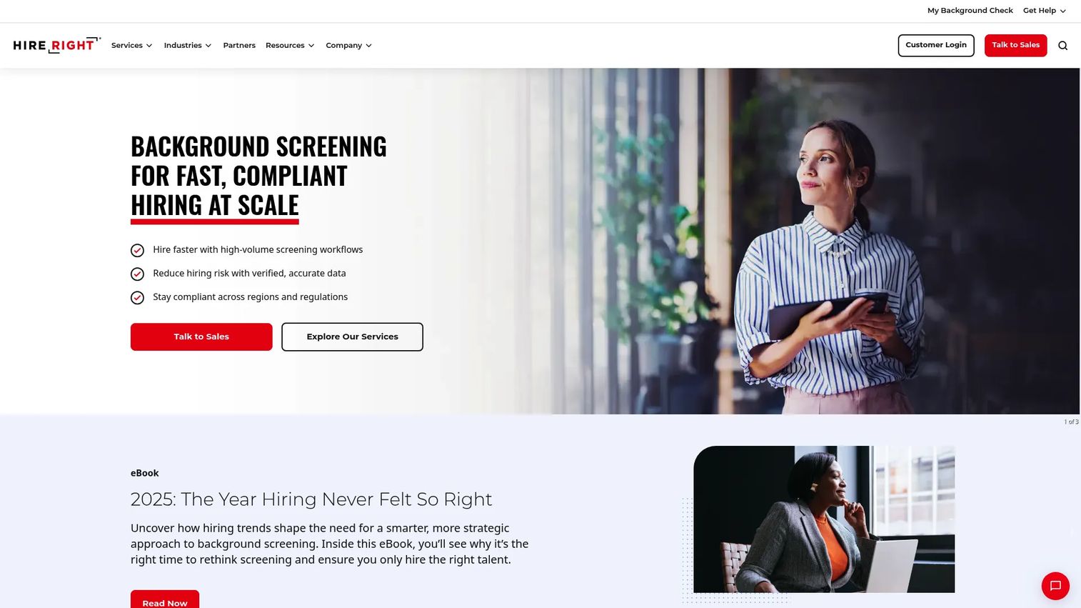 HireRight background screening platform