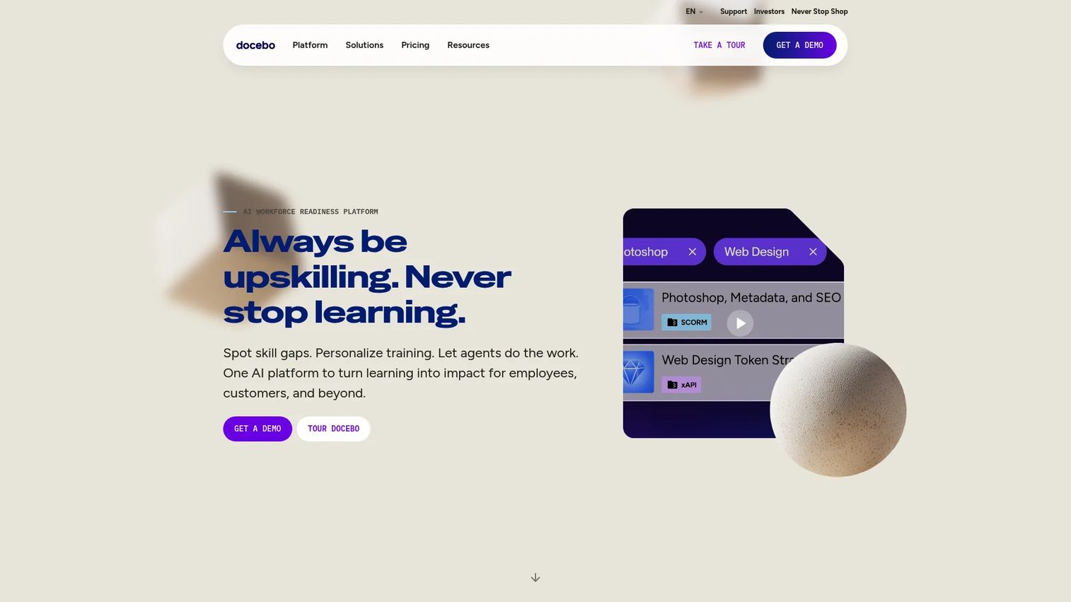 Docebo AI-powered learning platform