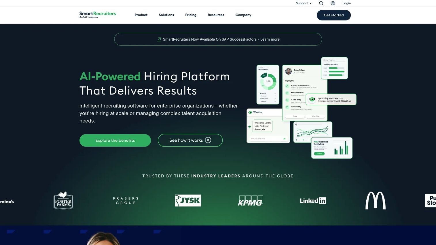 SmartRecruiters candidate relationship management software